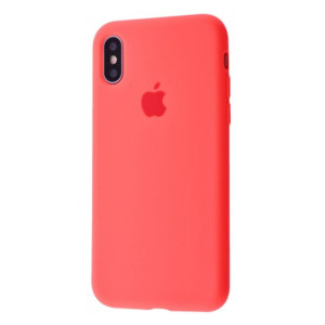 Чехол Silicone Case Full Cover iPhone X/Xs Barbie pink